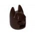 Minifigure, Headgear Mask Batman Cowl (Angular Ears, Pronounced Brow): {тъмно кафяв}