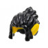 Minifigure, Hair Long Side Bangs, Bun with Molded Yellow Elf Ears Pattern: {черен}