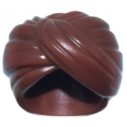 Minifigure, Headgear Turban without Hole: {червеникаво-кафяв}