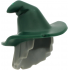 Minifigure, Hair Combo, Hair with Hat, Mid-Length Scraggly with Molded Dark Green Floppy Witch Hat Pattern (BAM): {тъмно каменно сив}