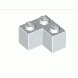 Тухличка ъгъл 1X2x2: {бял}