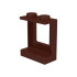 Window 1 x 2 x 2 Plane, Single Top Hole and Double Bottom Holes for Glass: {метално земно оранжев}