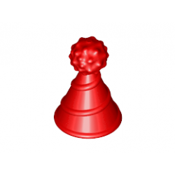 Шапка, с 1.5 вал: {ярко червен}