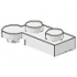 Hinge Plate 1 x 4 Swivel Top: {бял}