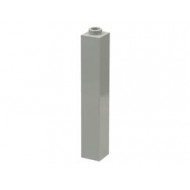 Brick 1 x 1 x 5 - Blocked Open Stud or Hollow Stud: {сив}