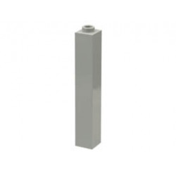 Brick 1 x 1 x 5 - Blocked Open Stud or Hollow Stud: {сив}