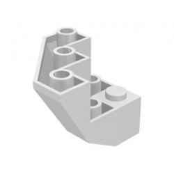 Brick, Modified Facet 3 x 3 x 2 Bottom: {бял}