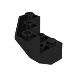 Brick, Modified Facet 3 x 3 x 2 Bottom: {черен}