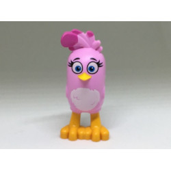 Body Angry Birds Stella with Fixed Flexible Rubber Bright Light Orange Beak and Printed Black Eyebrows, Eyelashes, Dark Azure Eyes, Magenta Feathers, White Stomach, and Bright Light Orange Feet Pattern: {светло пурпурен}
