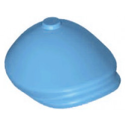 Minifigure, Headgear Hat, Flat Cap: {умерено син}