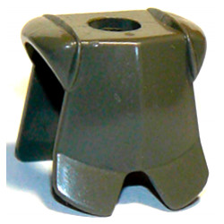 Minifigure Armor Breastplate with Leg Protection: {тъмно сив}