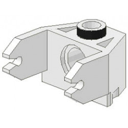 Magnet Holder 2 x 3 with Clips and Pin Hole: {бял}
