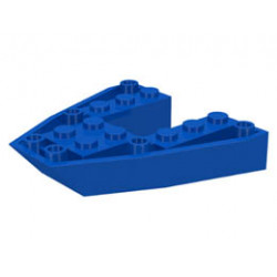 Boat, Bow Brick 6 x 6 x 1: {ярко син}
