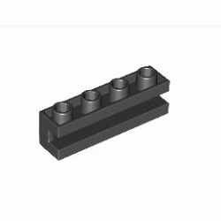 Плъзгаща се част 1X4: {черен}