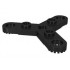 Technic, Plate Rotor 3 Blade with Toothed Ends and 3 Studs (Propeller): {черен}