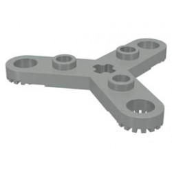 Technic, Plate Rotor 3 Blade with Toothed Ends and 3 Studs (Propeller) : {сив}