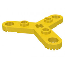 Technic, Plate Rotor 3 Blade with Toothed Ends and 3 Studs (Propeller) : {ярко жълт}