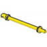 Bar 8L with Stop Rings and Pin (Technic, Figure Accessory Ski Pole) - Flat End: {ярко жълт}