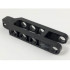 Technic, Steering Arm 6.5 x 2 with Tow Ball Socket Squared, Un-Chamfered: {черен}