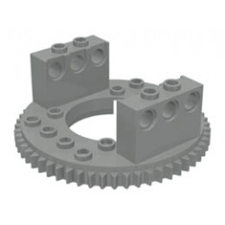 Technic, Turntable Large Type 1 Top, 56 Tooth: {сив}