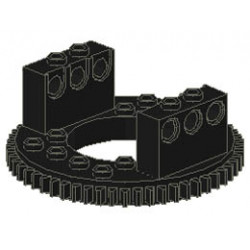 Technic, Turntable Large Type 1 Top, 56 Tooth: {черен}