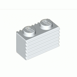 Профилирана тухличка 1X2: {бял}