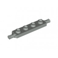 Plate, Modified 1 x 4 with Wheels Holder: {сив}