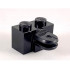 Arm Holder Brick 1 x 2 with 2 Horizontal Fingers: {черен}