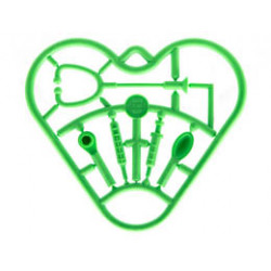 Belville Accessories - Complete Sprue - Hospital: {умерено зелен}
