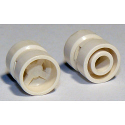 Wheel  8mm D. x 9mm for Slicks, Hole Round for Wheels Holder Pin: {бял}