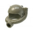 Minifigure, Headgear Helmet Space / Town with Breathing Hose: {тъмно сив}