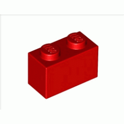 Тухличка 1X2 : {ярко червен}