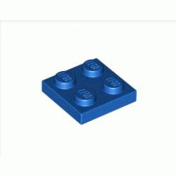 Плочка 2X2 : {ярко син}