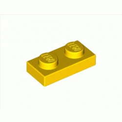 Плочка 1X2: {ярко жълт}