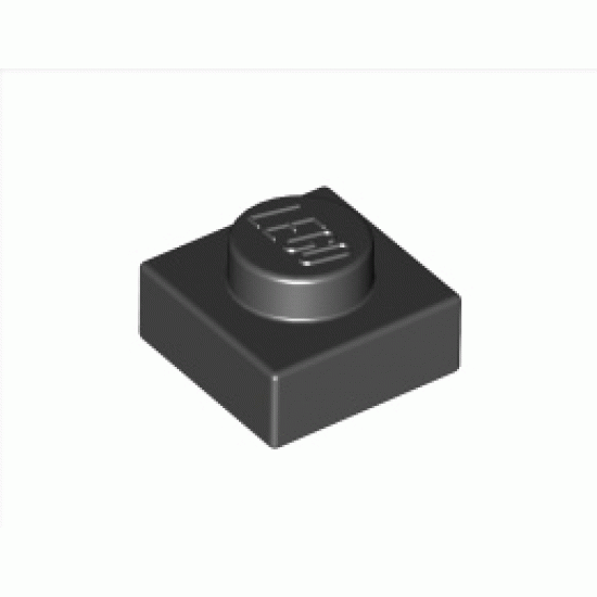 Плочка 1X1: {черен}