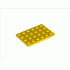 Плочка 4X6: {ярко жълт}