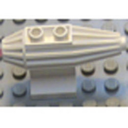 Engine, Strakes, 2 Top Studs, 2 x 2 Bottom Tile: {бял}