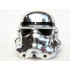 Minifigure, Headgear Helmet SW Stormtrooper, 2 Chin Holes Pattern: {хромирано сребрист}