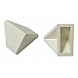 Slope 45 2 x 1 Double / Inverted - without Bottom Tube or Bottom Stud Holder: {бял}