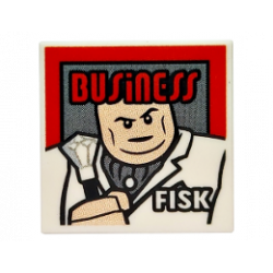 Плоска плочка 2X2 No. 550: {бял}