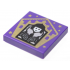 Tile 2 x 2 with HP Chocolate Frog Card Olympe Maxime Pattern: {светло виолетов}