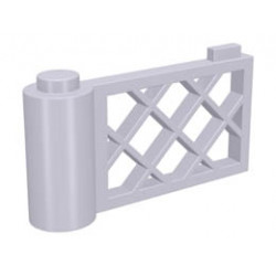 Fence Gate 1 x 4 x 2 Lattice: {светло синьо-виолетов}