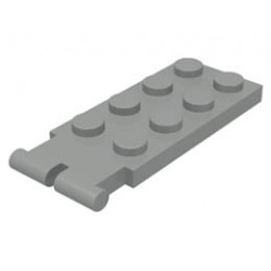 Hinge Plate 2 x 4 - Male (Digger Bucket Holder): {сив}