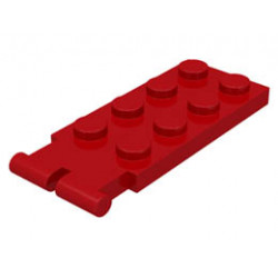 Hinge Plate 2 x 4 - Male (Digger Bucket Holder): {ярко червен}