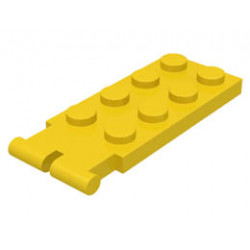 Hinge Plate 2 x 4 - Male (Digger Bucket Holder): {ярко жълт}