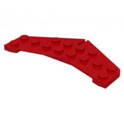 Wedge, Plate 4 x 8 Tail: {ярко червен}