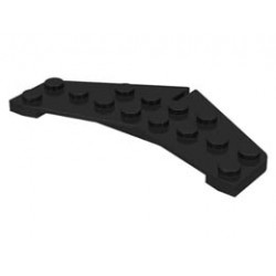 Wedge, Plate 4 x 8 Tail: {черен}