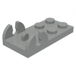Hinge Plate 2 x 4 - Female (Digger Bucket Holder): {сив}