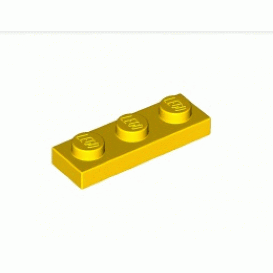 Плочка 1X3: {ярко жълт}