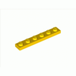 Плочка 1X6: {ярко жълт}